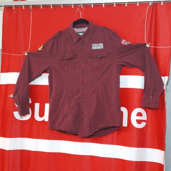 *SOLD*Rolling Paper Long Sleeve Button Shirt - Picture 3 of 8